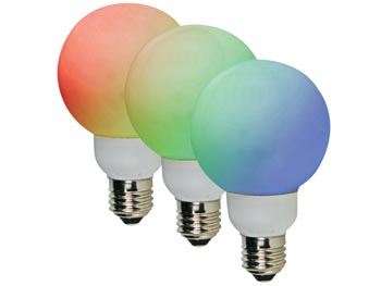 BOMBILLA LED RGB - E27 - 20 LEDs - Ø60mm - Imagen 1