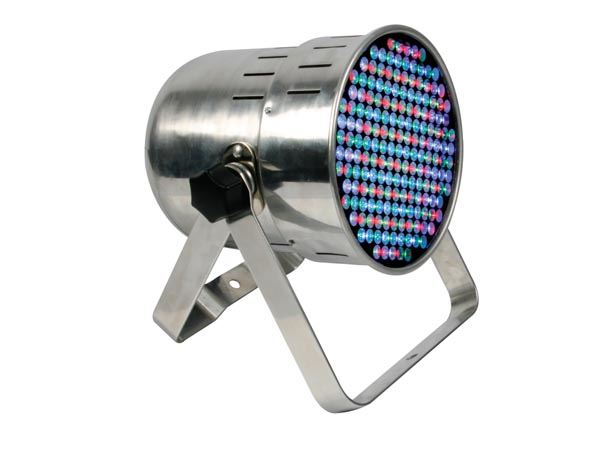 FOCO LED PAR64 PROFESIONAL - CORTO - CROMADO - DMX512 - 177 LEDs DE 10mm - Imagen 1