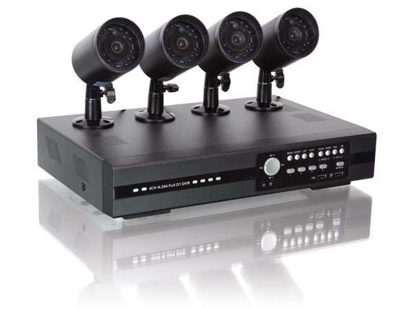 Juego CCTV 4 canales con 4 cámaras IR Disco Duro 500GB - Imagen 1
