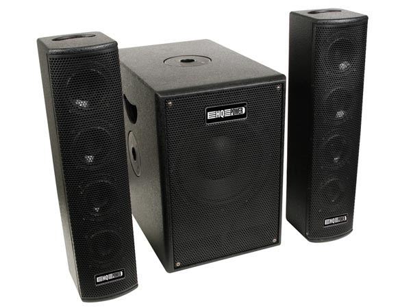 2 ALTAVOCES SATÉLITE ACTIVOS CON SUBWOOFER 160W+2X60W - Imagen 1