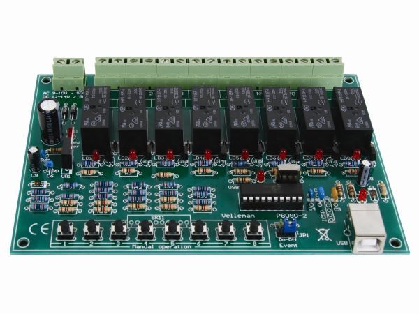 8-Channel USB Relay Card - Imagen 3