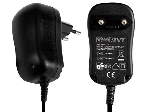 ALIMENTACIÓN COMPACTA CONMUTADA 12VDC 1000mA 12W - Imagen 1