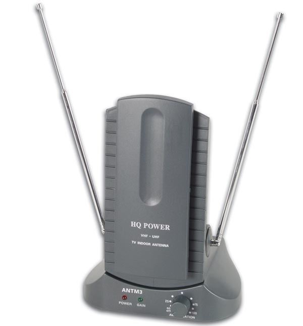 ANTENA ACTIVA COMPACTA UHF, VHF & FM - PARA USO EN INTERIORES - Imagen 1