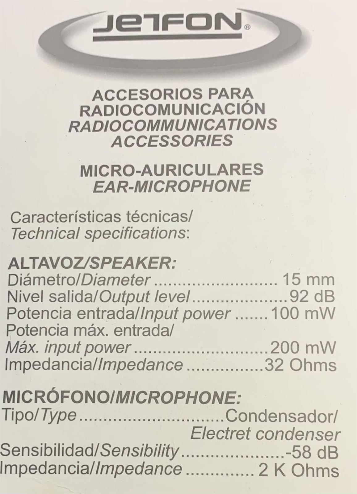 Auricular para micrófono talkis - Imagen 2