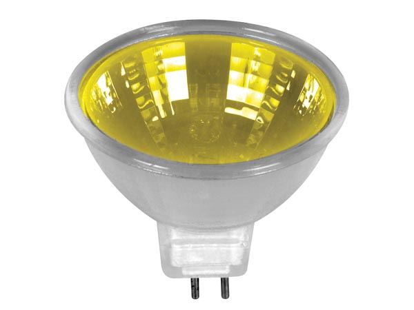 BOMBILLA HALÓGENA, 20W/12V, COLOR AMARILLO, MR16  - Imagen 1