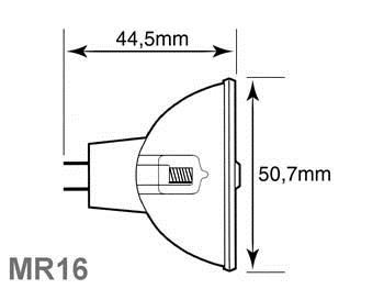 BOMBILLA HALÓGENA, 20W/12V, MR16  - Imagen 2