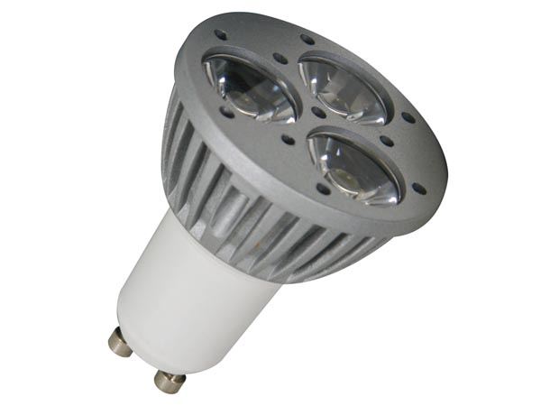 BOMBILLA LED 3 x 1W - COLOR AMARILLO - 230V - GU10 - Imagen 1