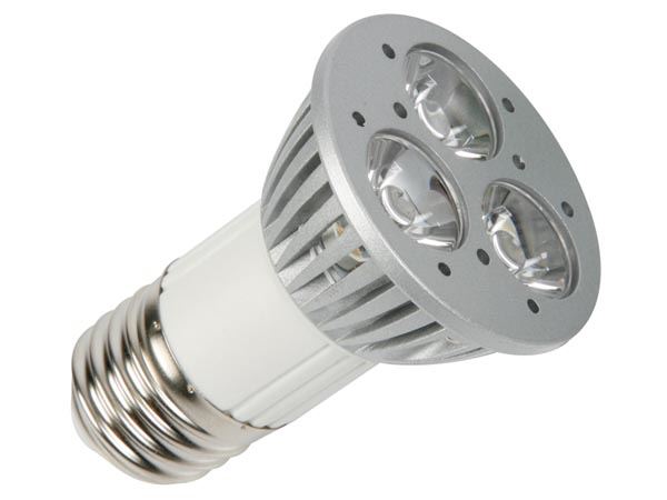 BOMBILLA LED 3 x 1W - COLOR BLANCO NEUTRO (3900-4500K) - 230V - E27 - 45 ° - Imagen 1