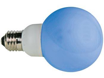 BOMBILLA LED AZUL - E27 - 230VCA - 20 LEDs - Imagen 1