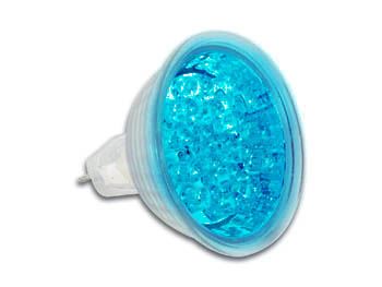 BOMBILLA LED, COLOR AZUL MR16 12VAC - Imagen 1