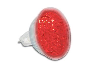 BOMBILLA LED, COLOR ROJO MR16 12VAC - Imagen 1