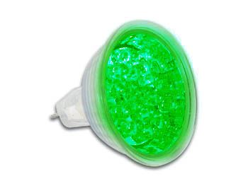 BOMBILLA LED, COLOR VERDE MR16 12VAC - Imagen 1