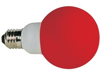 BOMBILLA LED ROJO - E27 - 230VCA - 20 LEDs - Imagen 1