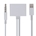 CABLE APPLE® - HEMBRA (30 CLAVIJAS) A LIGHTNING (8 CLAVIJAS) + 3.5 mm ESTÉREO MACHO - Imagen 1