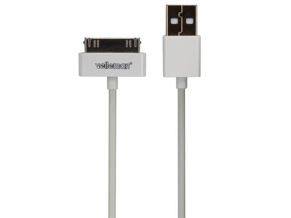 CABLE CON CONECTOR 30 PINES USB APPLE ® - Imagen 1