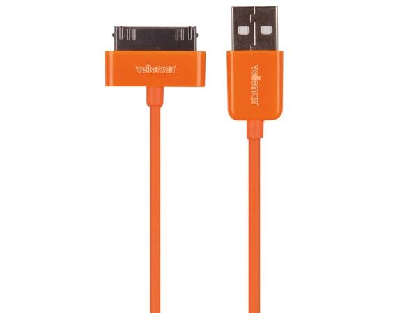 CABLE CON CONECTOR 30 PINES USB APPLE ® - Imagen 1