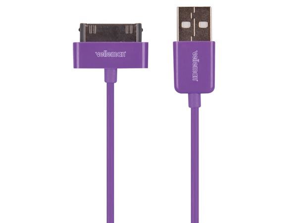 CABLE CON CONECTOR 30 PINES USB APPLE ® - Imagen 1