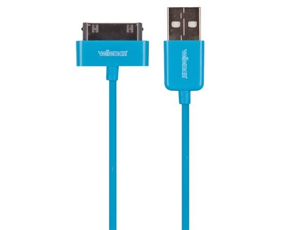 CABLE CON CONECTOR 30 PINES USB APPLE ® - Imagen 1