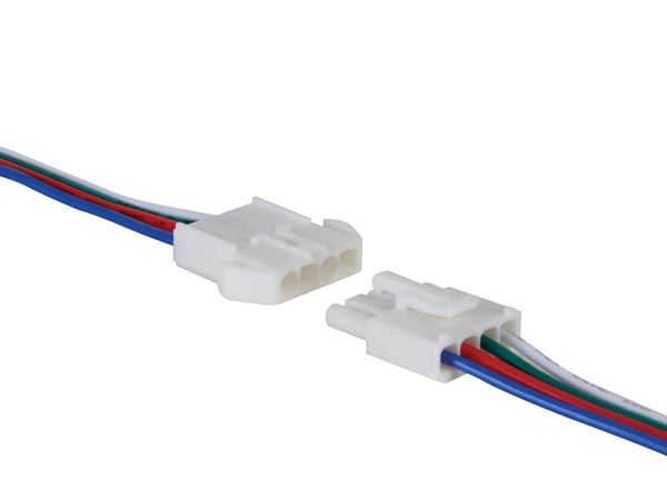 CABLE CON CONECTOR (MACHO/HEMBRA) PARA CINTA DE LEDs RGB - IP68 - Imagen 1