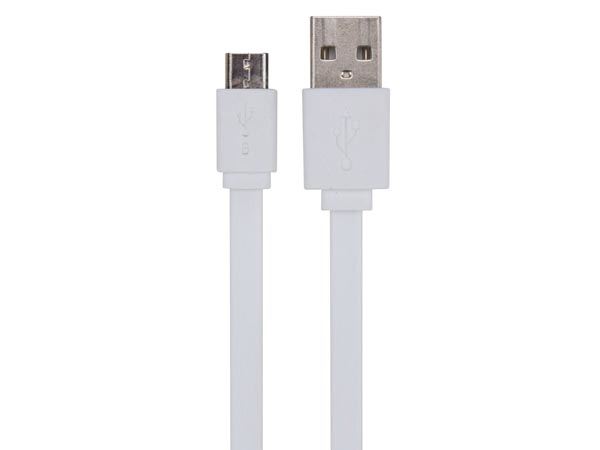 CABLE USB 2.0 A MICRO-USB PLANO 1M - Imagen 1