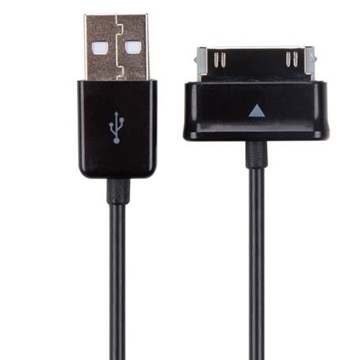 CABLE USB 2.0 A SAMSUNG® GALAXY TAB DE 30 CLAVIJAS - COLOR NEGRO - 1 m - Imagen 1