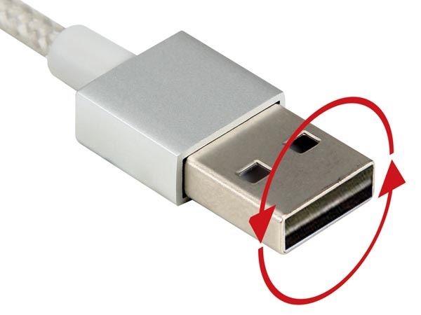 CABLE USB 2.0 REVERSIBLE LIGHTNING (8 PIN) 1M TRENZADO - Imagen 2