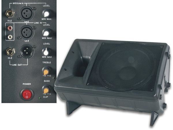 CAJA ACÚSTICA ABS PROFESIONAL DE 2 VÍAS 12" CON AMPLIFICADOR - Imagen 2