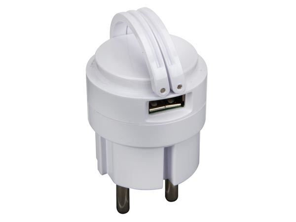 CARGADOR COMPACTO 2 SALIDAS USB 5VDC 2.1A MAX. - Imagen 3