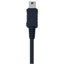 CARGADOR COMPACTO CON CONEXIÓN MINI USB 5V-COLOR NEGRO - Imagen 2