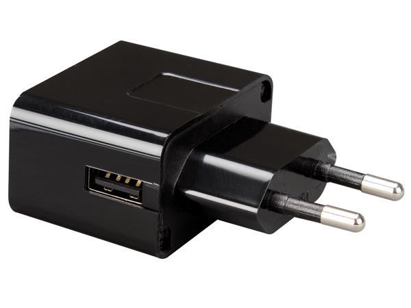 CARGADOR COMPACTO CON CONEXIÓN USB 5V-1A