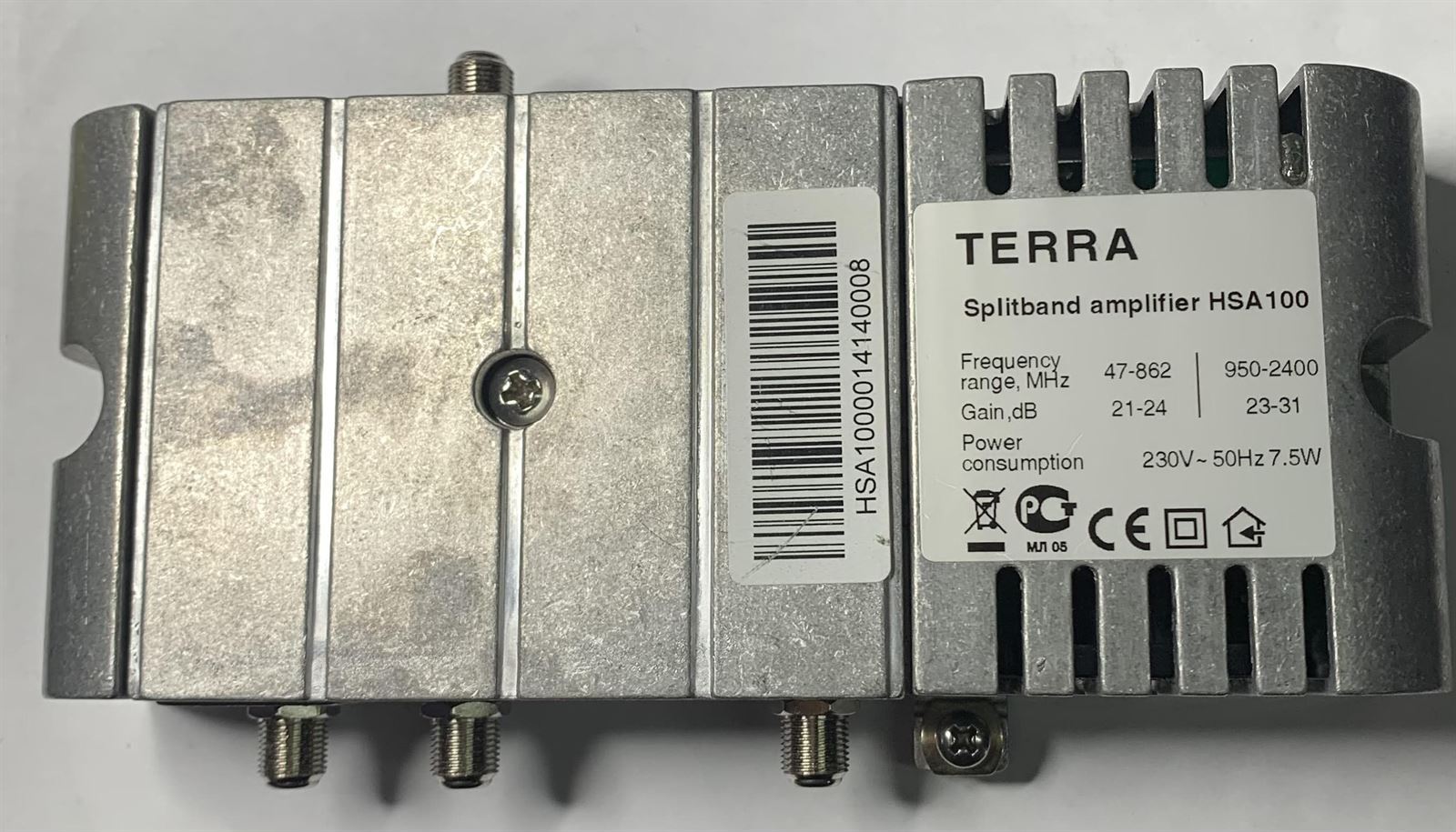 CENTRAL TERRETRE 47-862MHZ 21-24DB  SAT.950-2400MHZ 23-31DB - Imagen 1