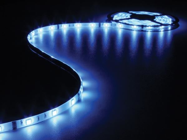 CINTA CON LEDs FLEXIBLE - COLOR AZUL - 150 LEDs - 5m - 12V - Imagen 1