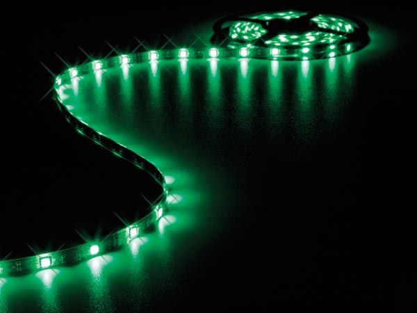 CINTA CON LEDs FLEXIBLE - COLOR VERDE - 150 LEDs - 5m - 12V - Imagen 1