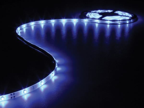 CINTA DE LEDs FLEXIBLE - COLOR AZUL - 150 LEDs - 5m - 12V - Imagen 2