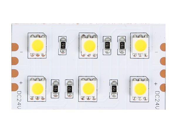 CINTA DE LEDs FLEXIBLE - COLOR BLANCO CÁLIDO 3500K - 600 LEDs - 5m - 24V - Imagen 2