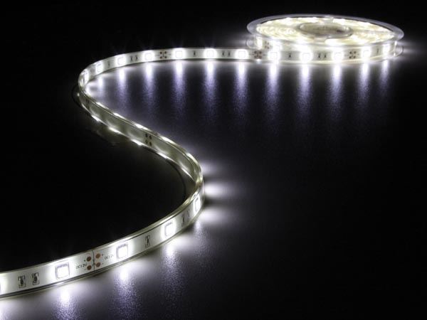 CINTA DE LEDs FLEXIBLE - COLOR BLANCO FRÍO 6500K - 150 LEDs - 5m - 12V - Imagen 1