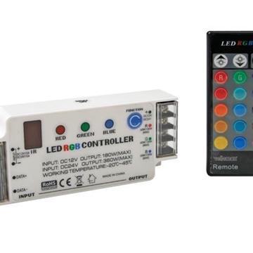 Controlador LED RGB con Mando a distancia IR - Imagen 1