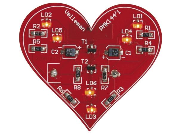 Corazón Intermitente SMD_ Tecnología SMD: Dispositivos de Montaje Superficial - Imagen 1