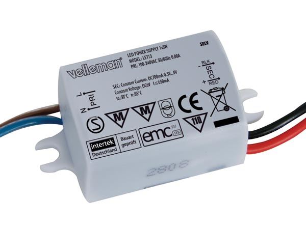 DRIVER PARA 1 LED DE 3W - 700mA FUENTE DE CORRIENTE - Imagen 1