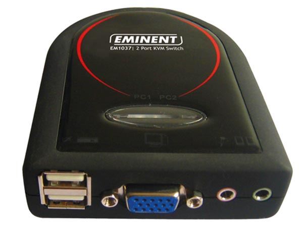 EMINENT CONMUTADOR KVM 2 PUERTOS USB CON AUDIO - Imagen 2
