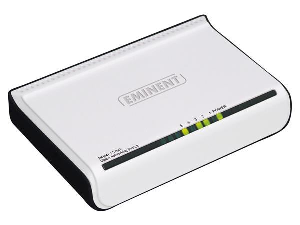 EMINENT - SWITCH DE 5 PUERTOS GIGABIT - Imagen 1