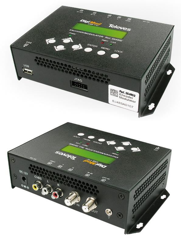 Encoder-Modulador DVB-T 1E A/V + USB, DigiMod - Imagen 1