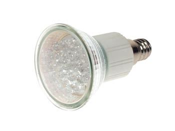 FOCO LED E14 - COLOR BLANCO - 240VAC - 18 LEDs - Imagen 1