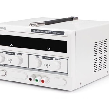 FUENTE DE ALIMENTACIÓN DC PARA LABORATORIO 0-30 VDC / 0-20 A MÁX. CON 2 PANTALLAS LED - Imagen 1
