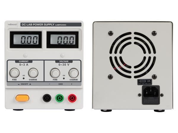 FUENTE DE ALIMENTACIÓN DC PARA LABORATORIO 0-30 VDC / 0-3 A MÁX. CON 2 PANTALLAS LCD - Imagen 2