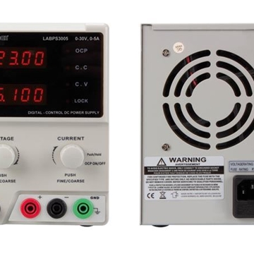 FUENTE DE ALIMENTACIÓN PARA LABORATORIO 0-30V DC / 5A MÁX. DOBLE DISPLAY LED - Imagen 2