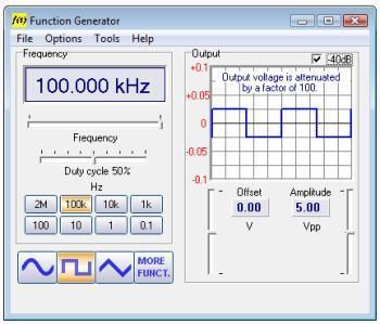 Generador de funciones para PC 2Mhz con conexión USB - Imagen 5