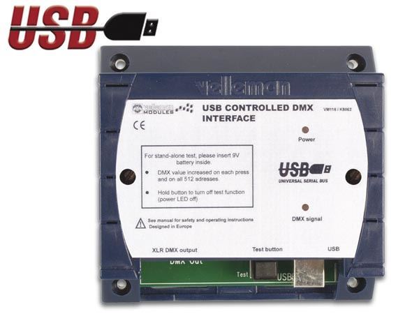 Interfaz DMX controlada por USB - Imagen 1