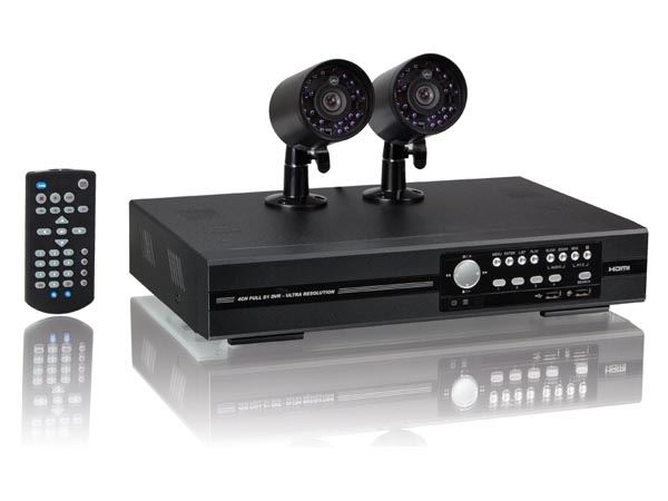 licencia Opaco mi Juego CCTV 4 canales con 2 cámaras IR H.264 | AVTECH