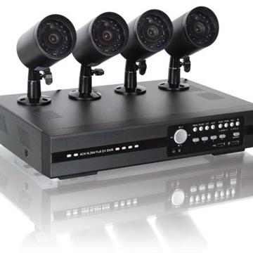 Juego CCTV 4 canales con 4 cámaras IR Disco Duro 500GB - Imagen 1